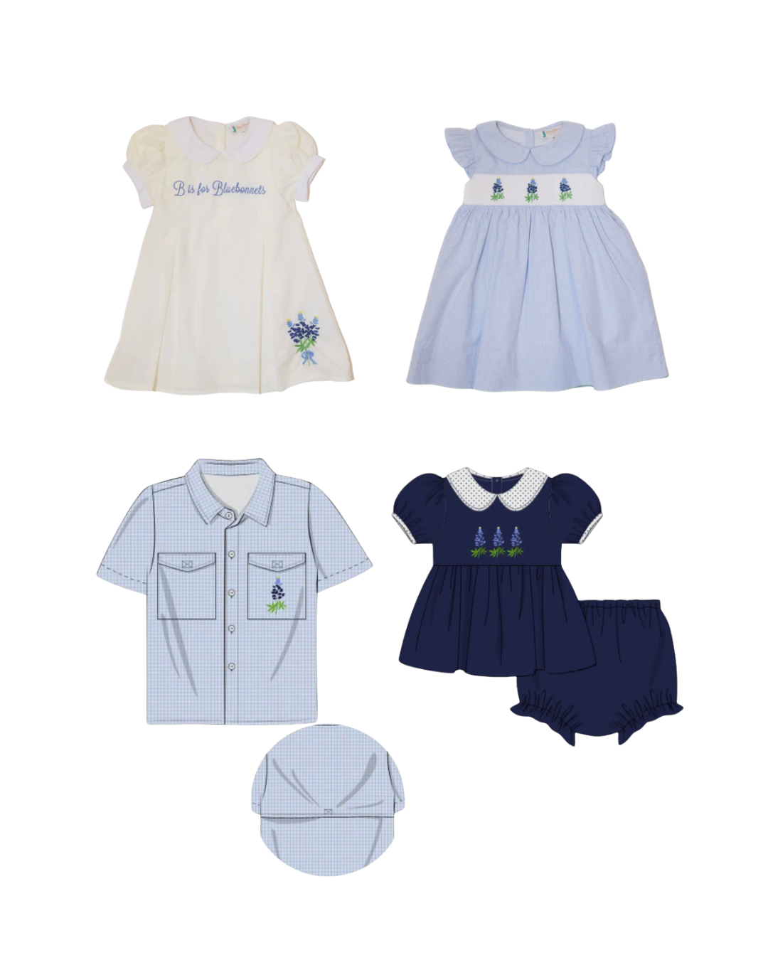 B is for Bluebonnets Dress