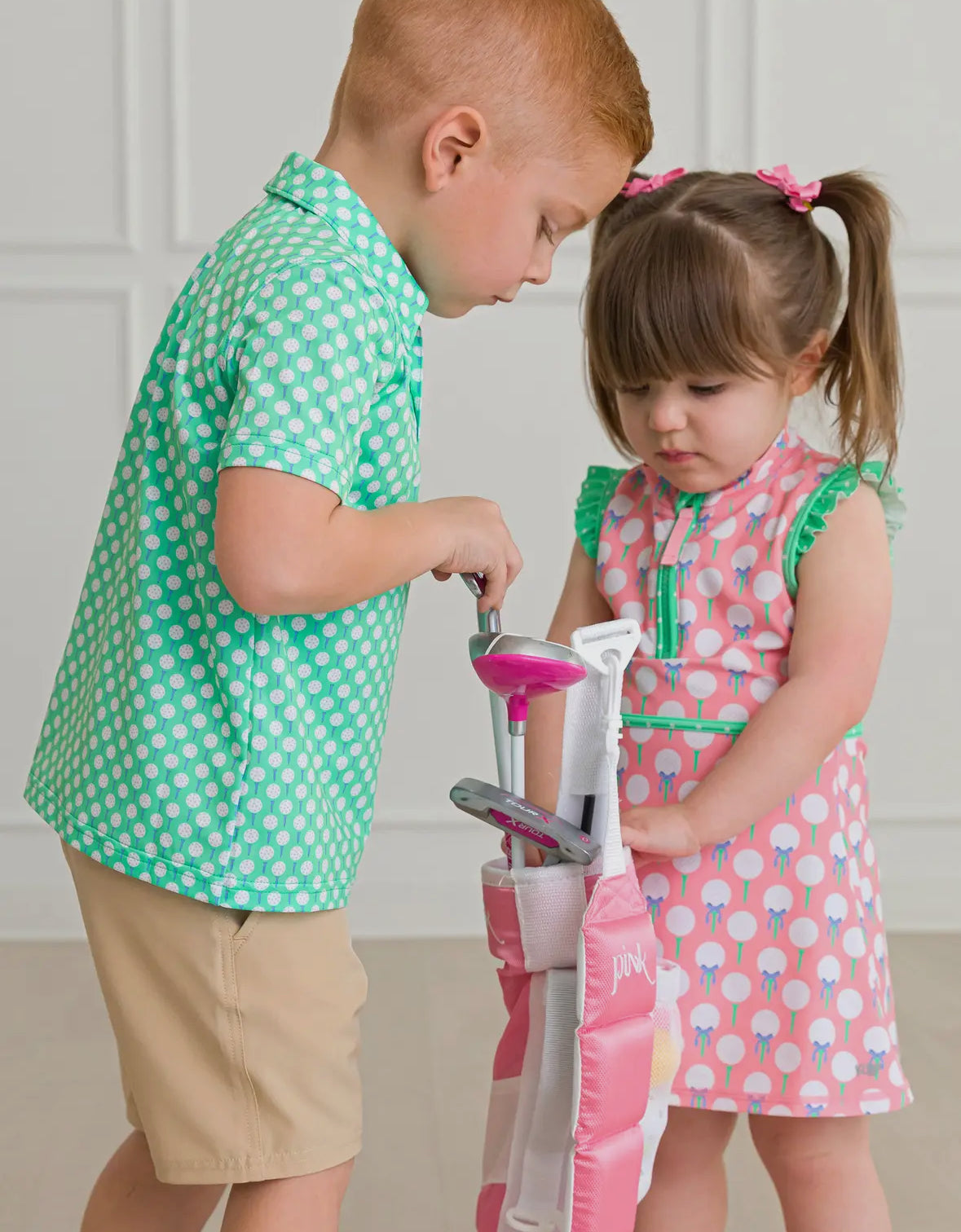 Pink Tee Time Dress & Bike Short Set