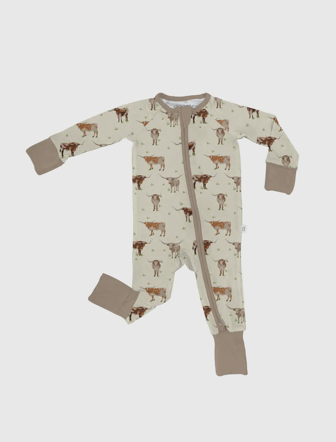Longhorn Zip Pajamas