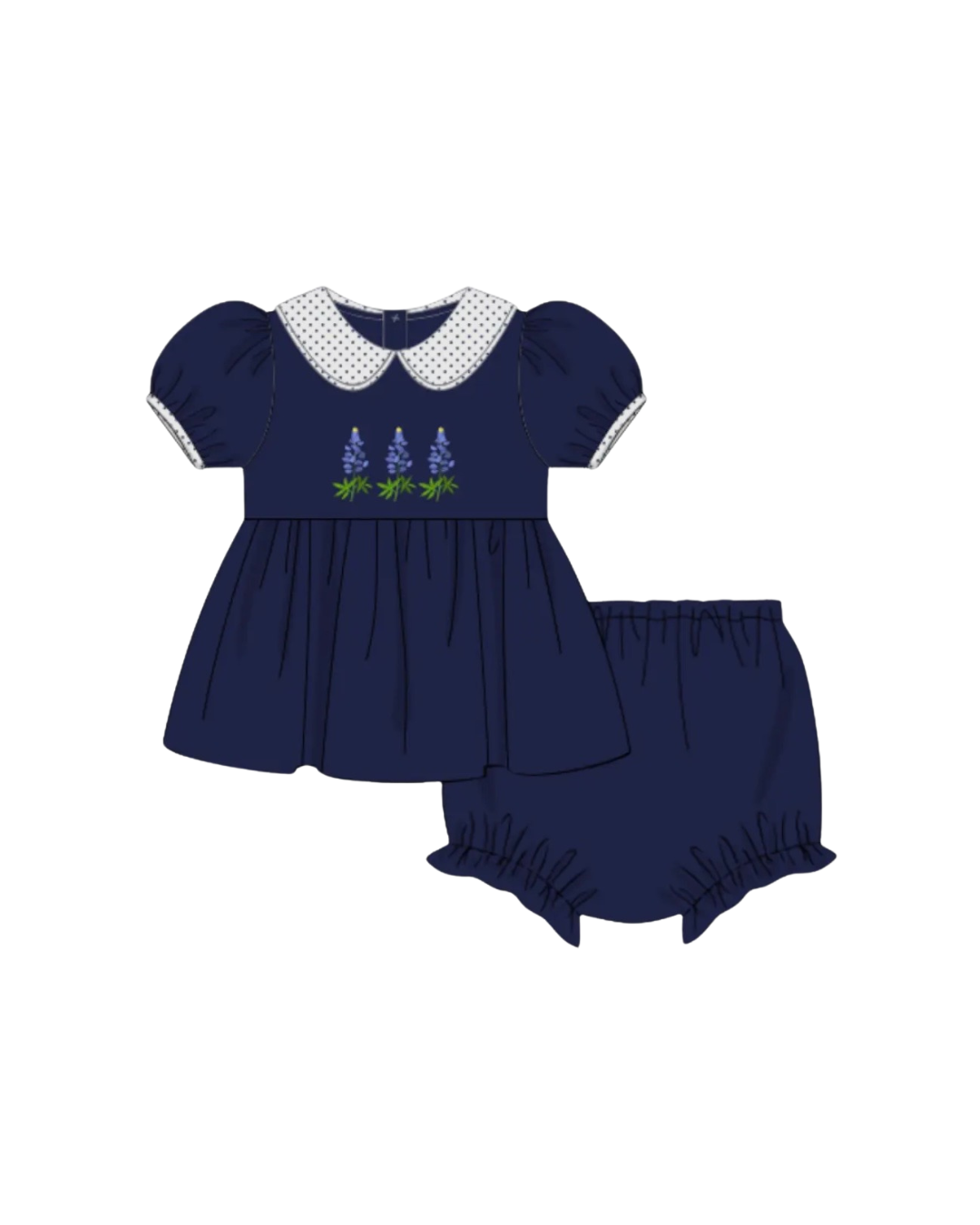 Bluebonnet Bloomer Set