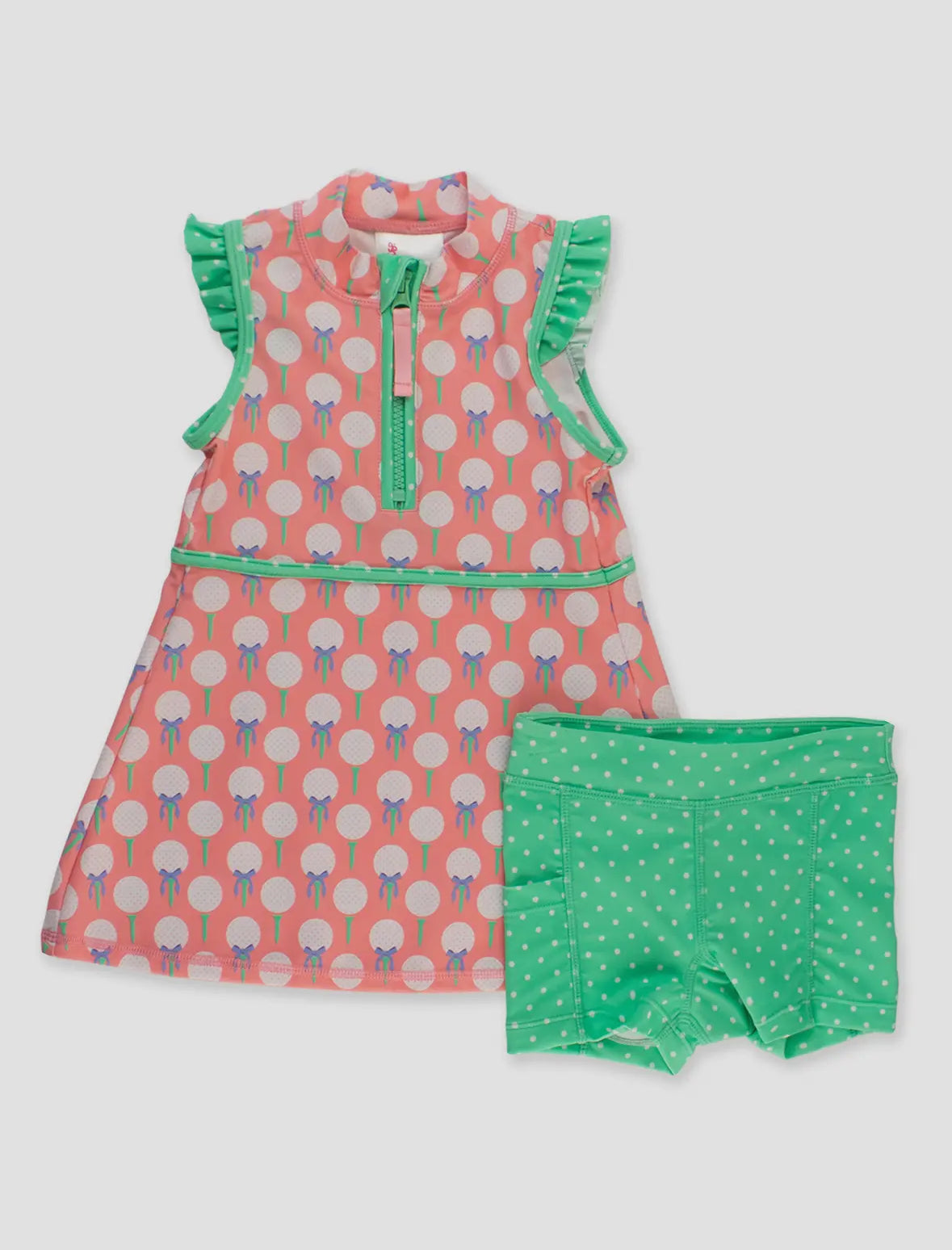 Pink Tee Time Dress & Bike Short Set