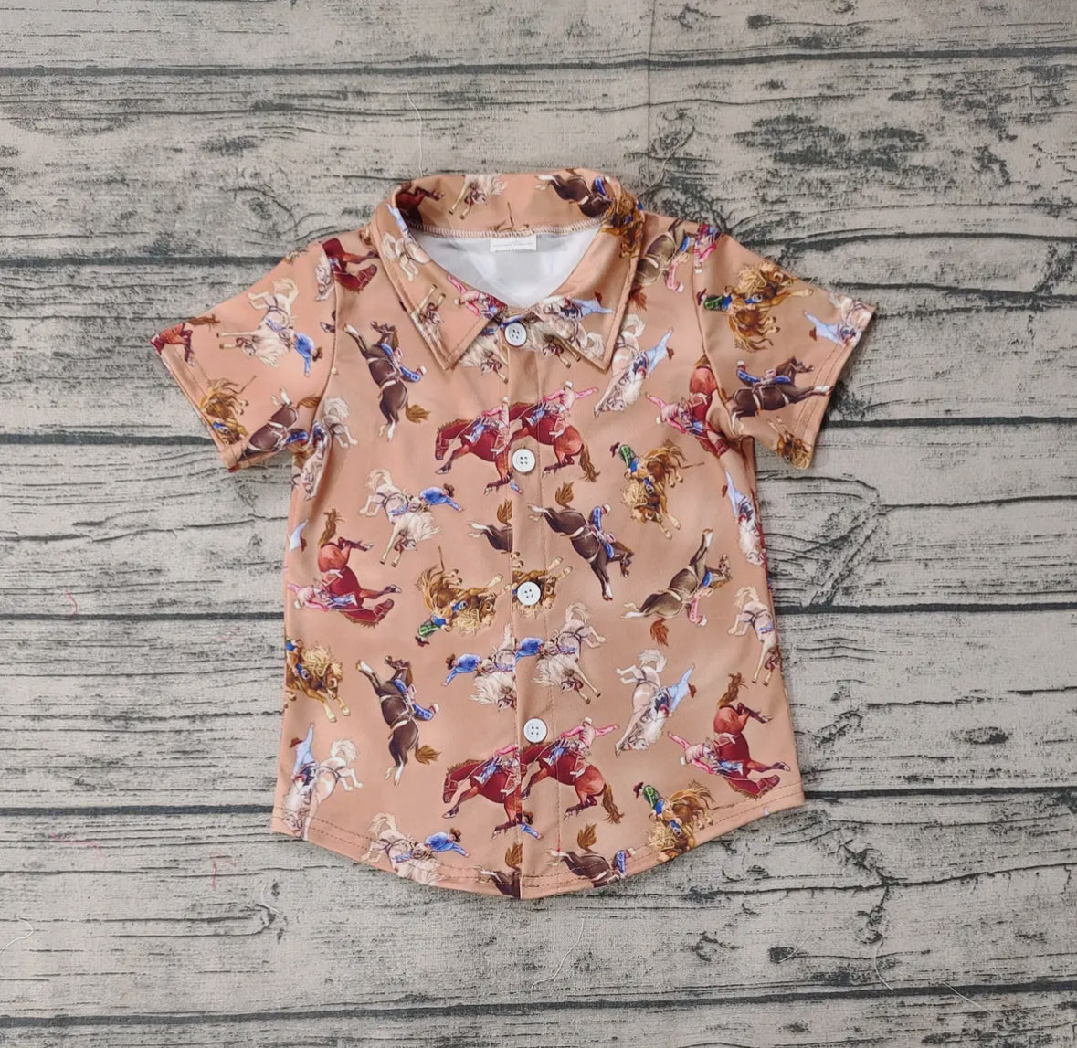 Bucking Horse Button Up Shirt