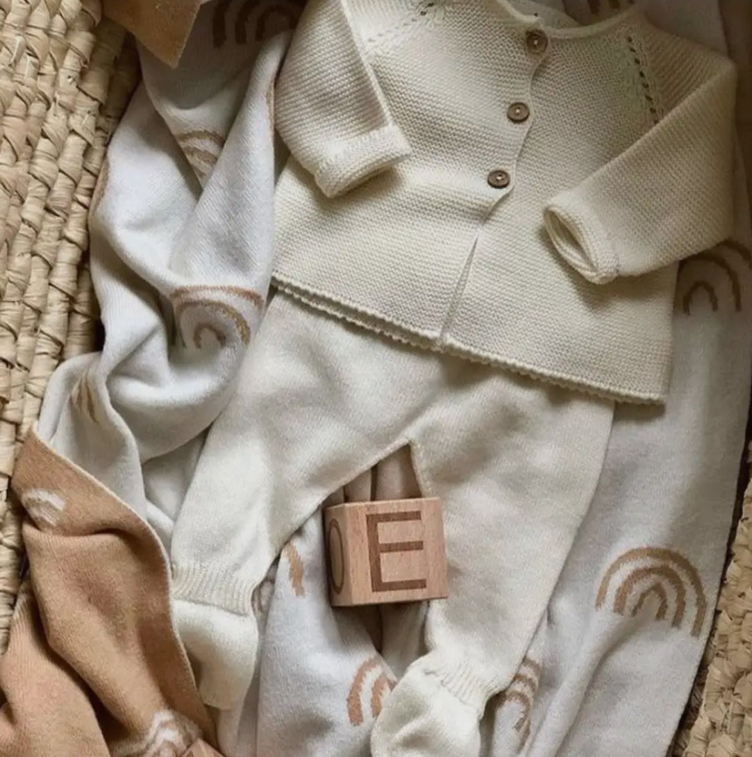 Newborn Outfit- Ecru