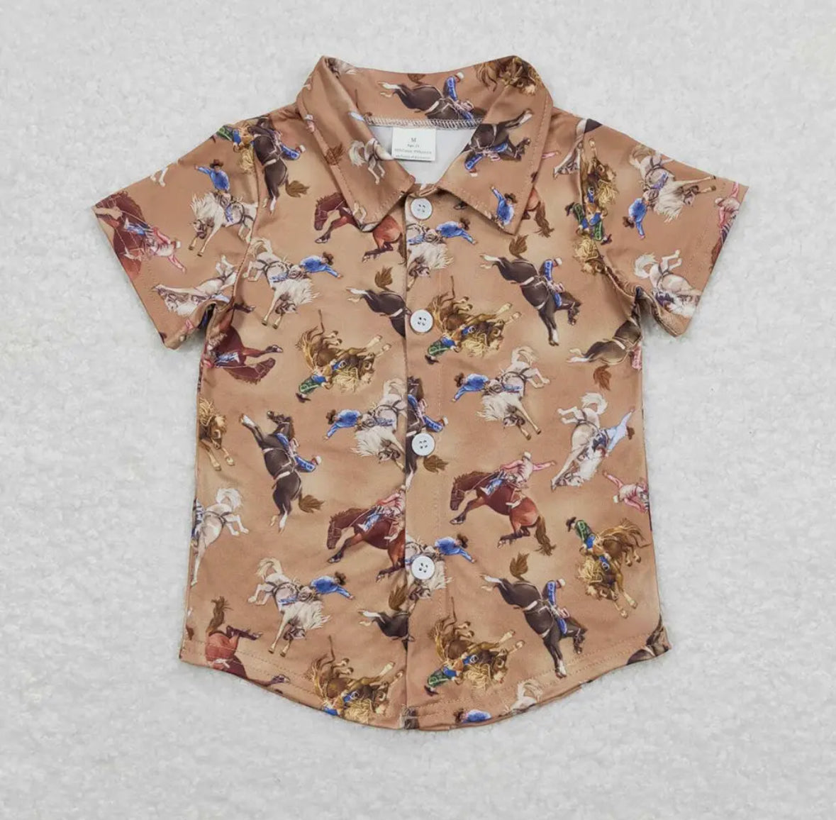 Bucking Horse Button Up Shirt