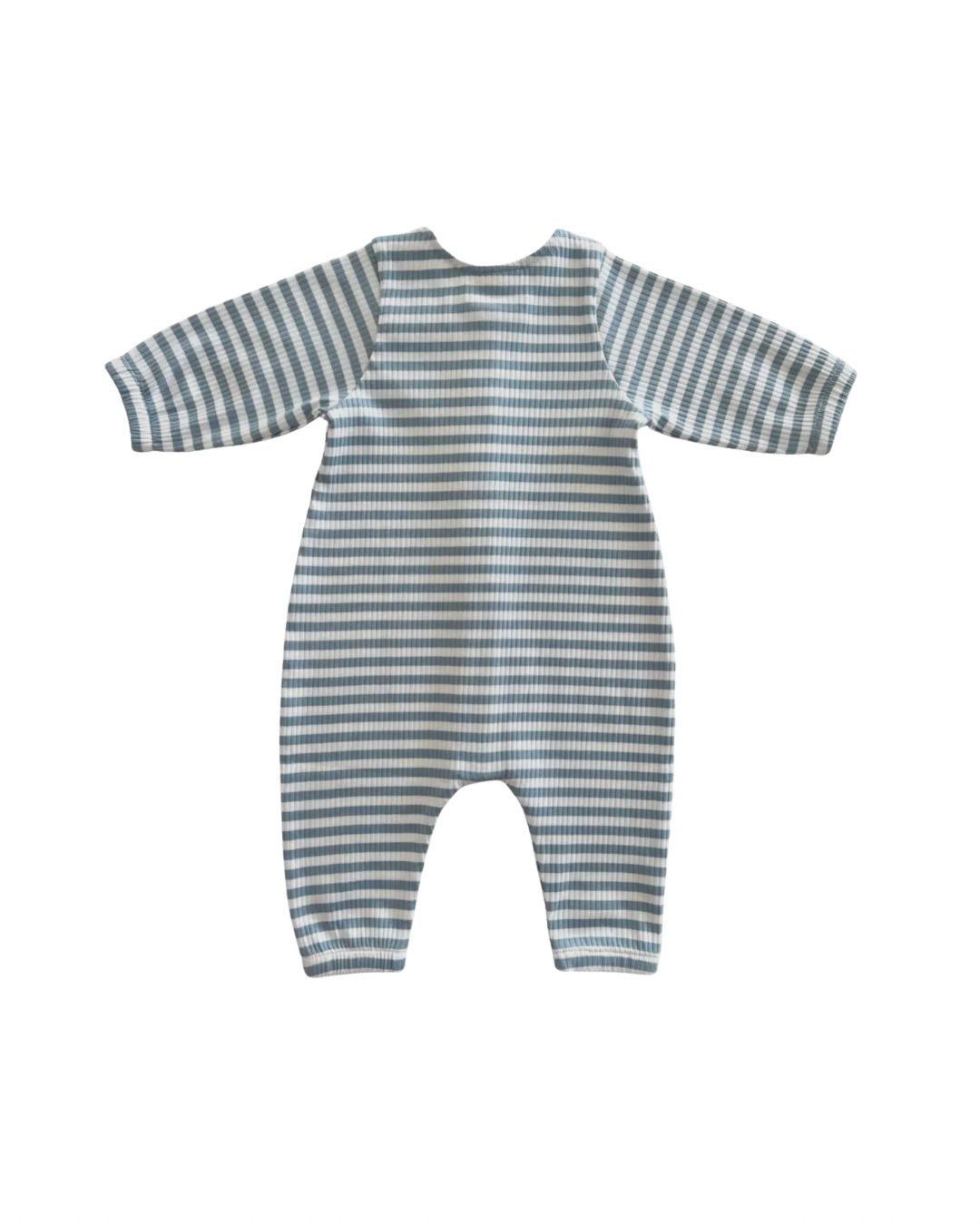 Dusty Blue Stripe Jumpsuit