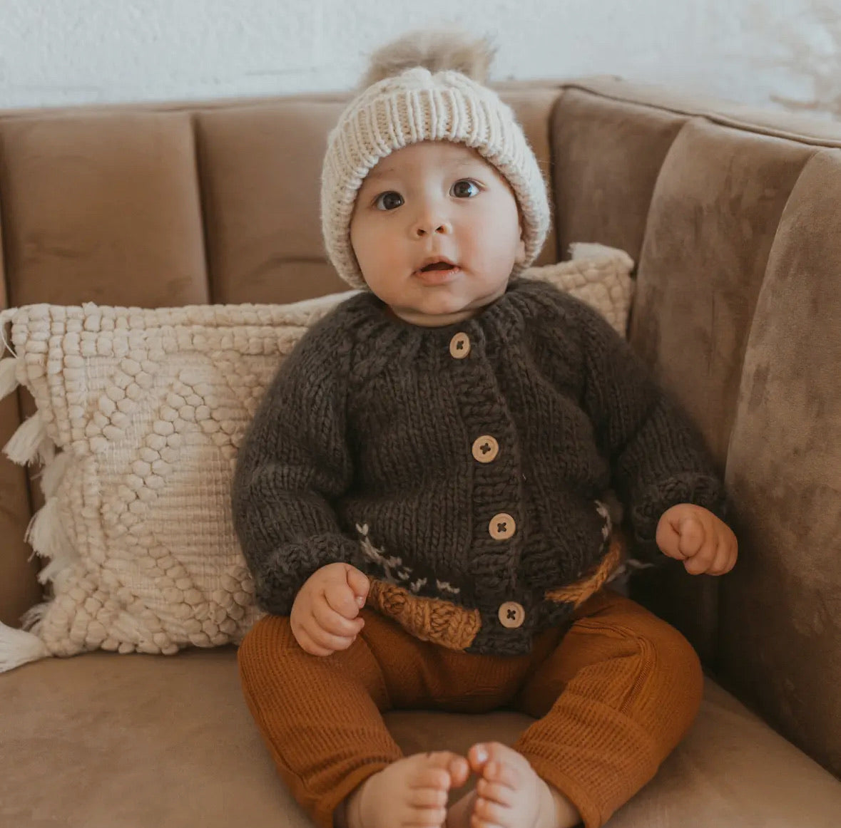 Forest Loden Cardigan Sweater