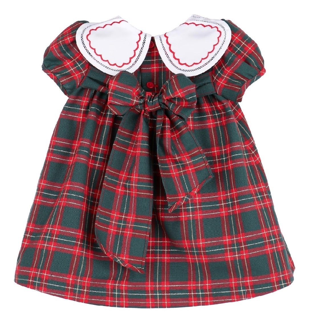 Holiday Plaid Petal Dress