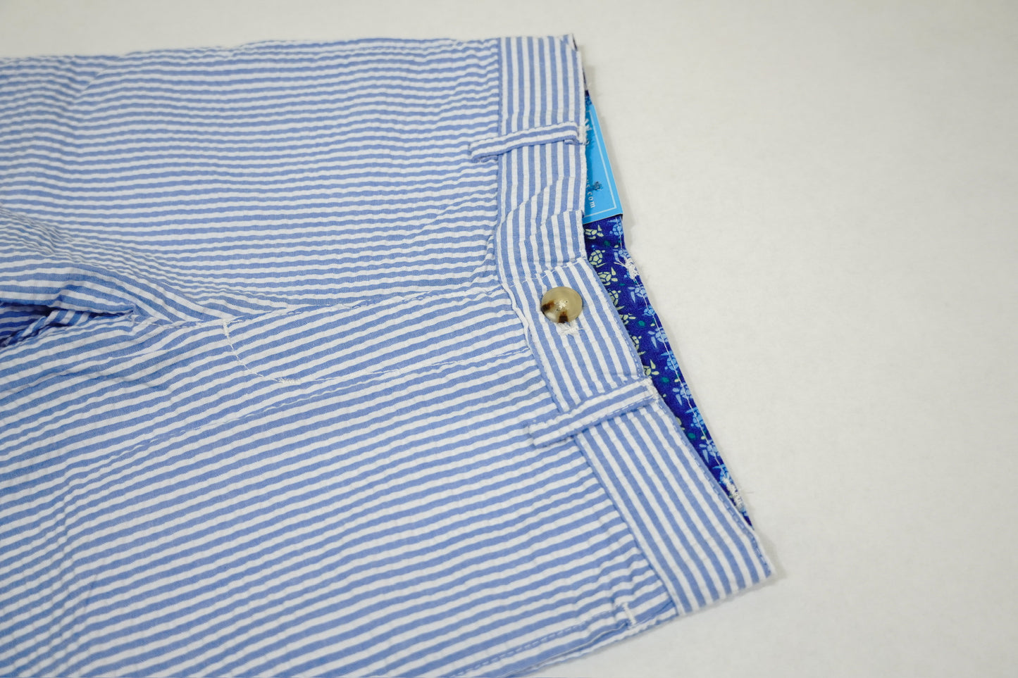 Blue Stripe Seersucker- Pete Short