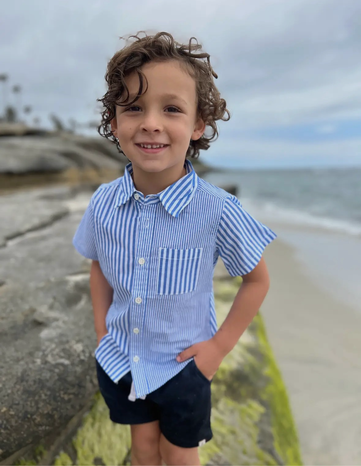Arthur Short Sleeve Shirt -Blue