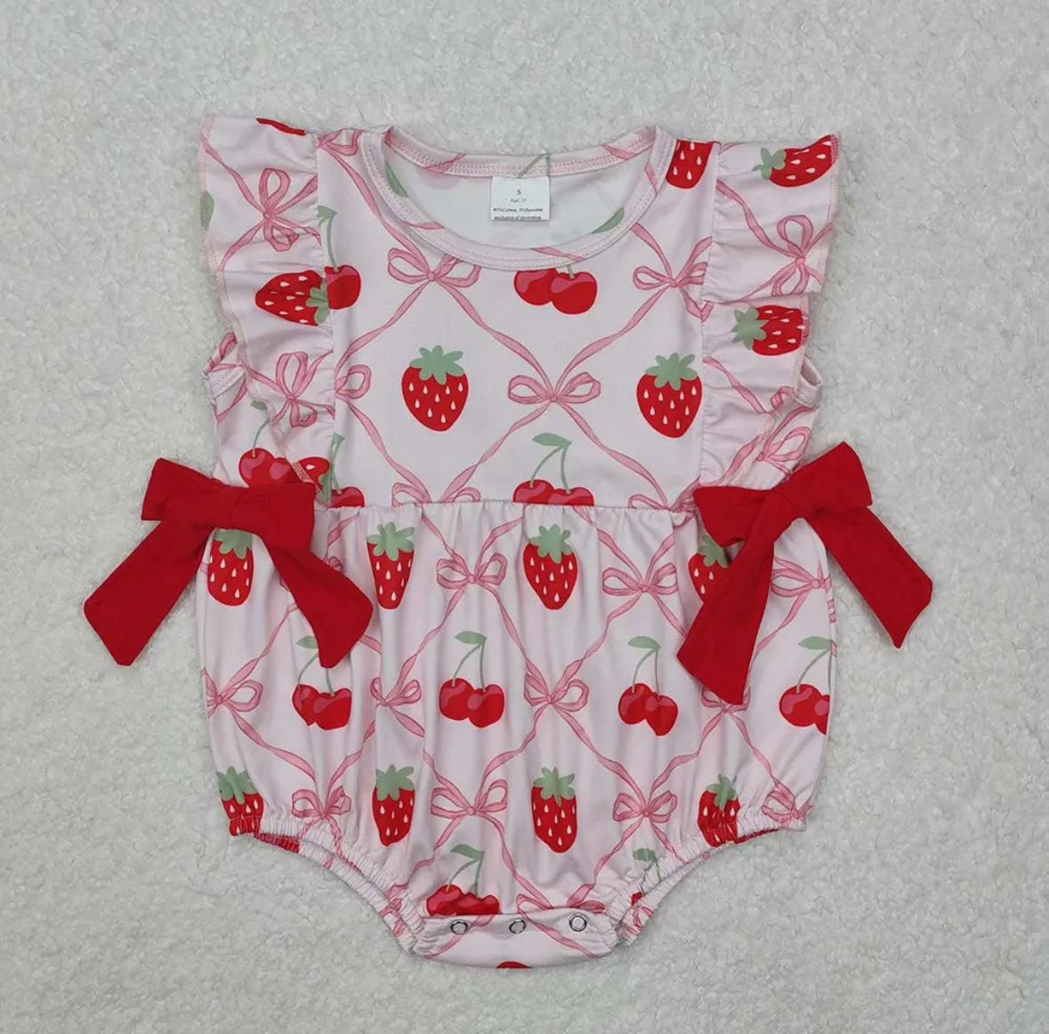 Strawberry Bows Bubble