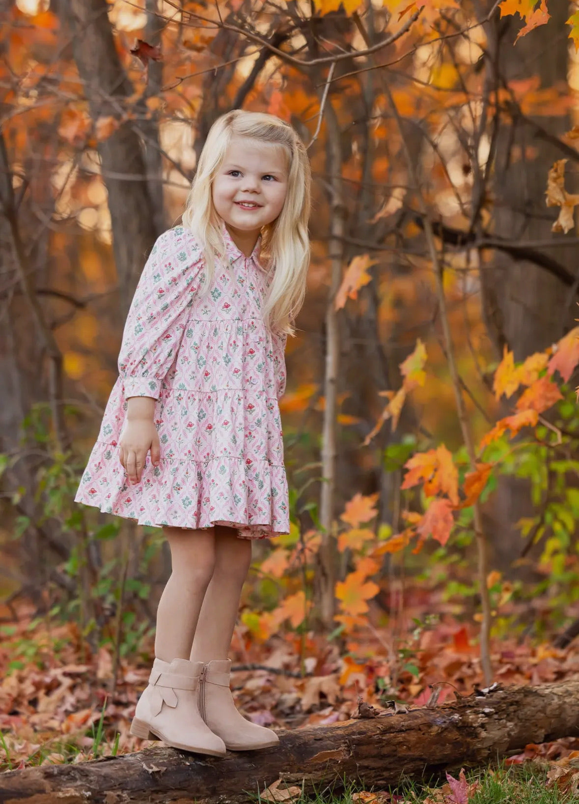 Dixie Pink Floral Dress