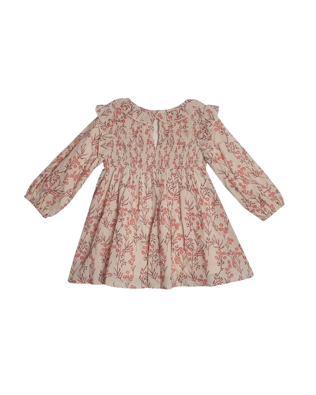 Autumn Floral Tan Dress