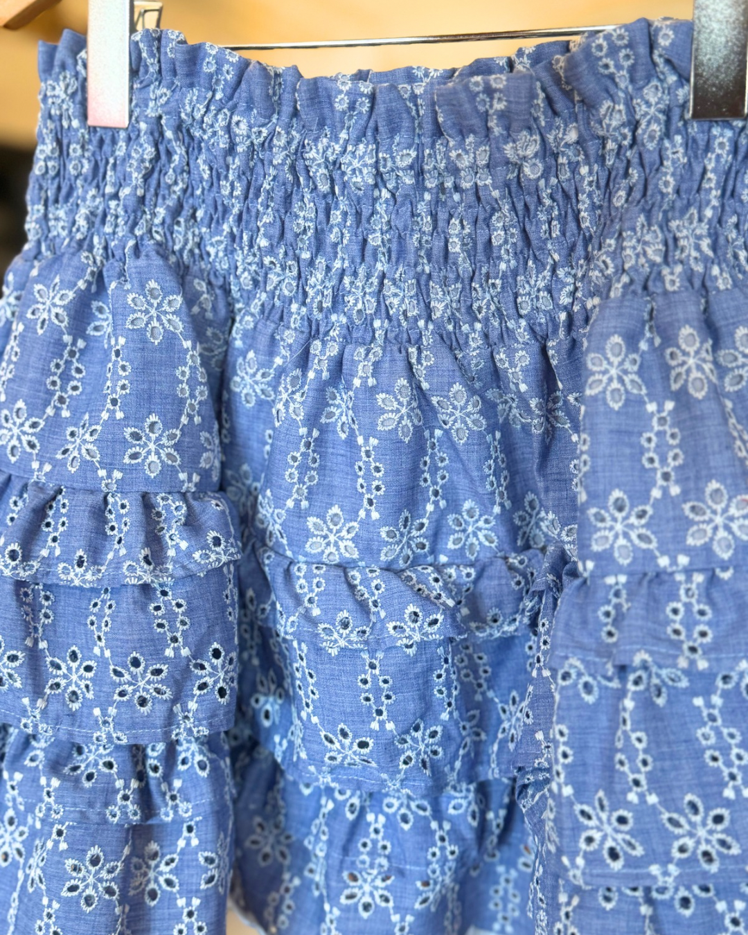 Poppi Set - Blue Denim Eyelet