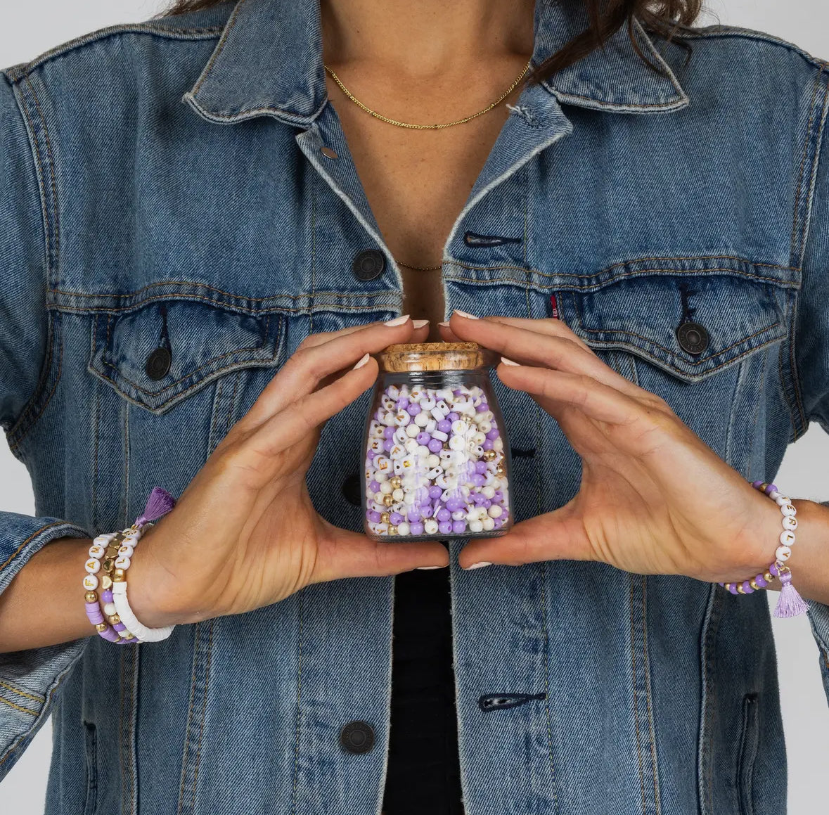 LOVE - Lavender Bead Jar