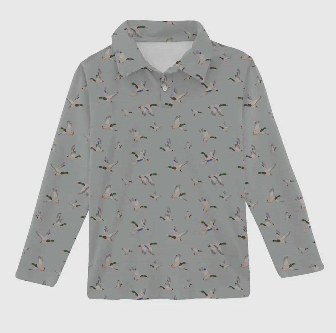 Mallards Long Sleeve Polo Shirt