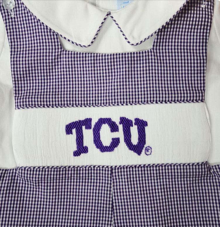 TCU Smocked Jon Jon
