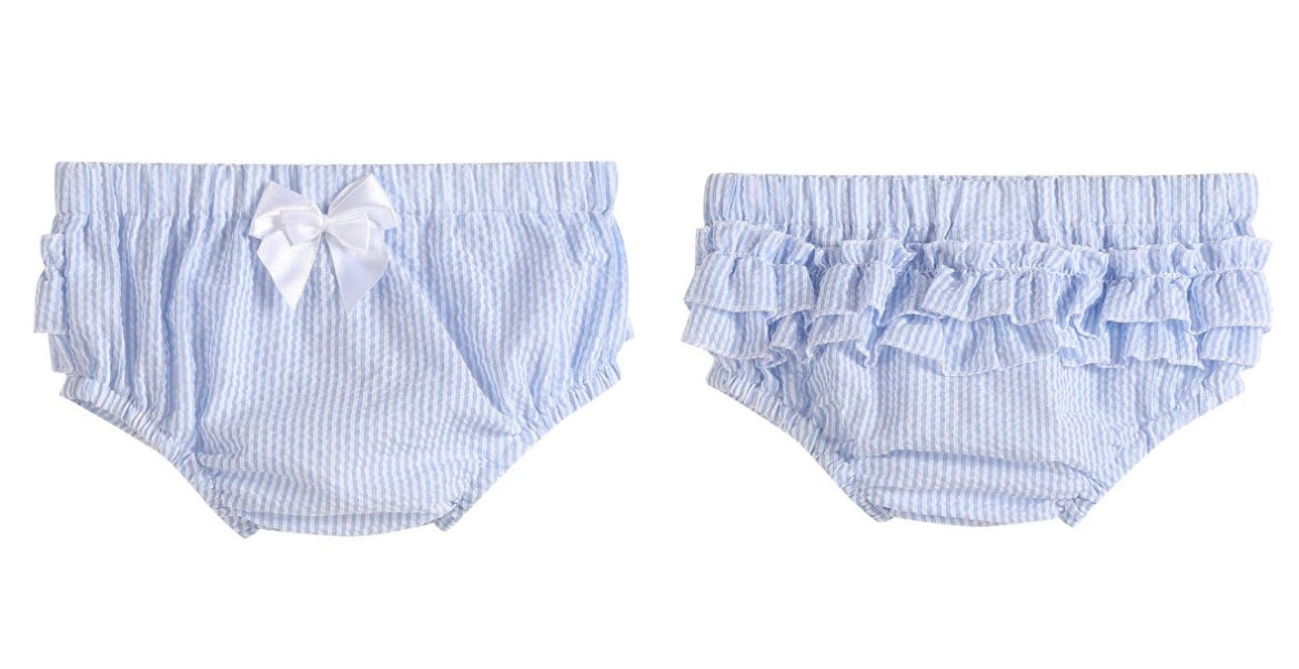 Light Blue Seersucker Bloomers