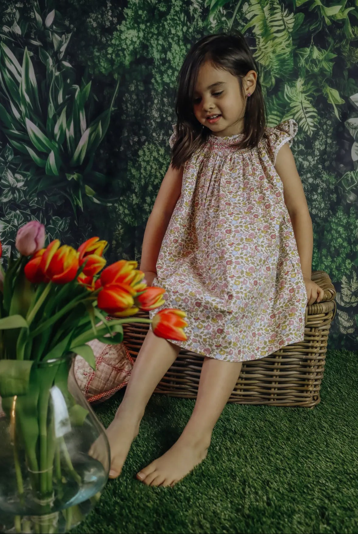 Kira Yellow Floral Dress