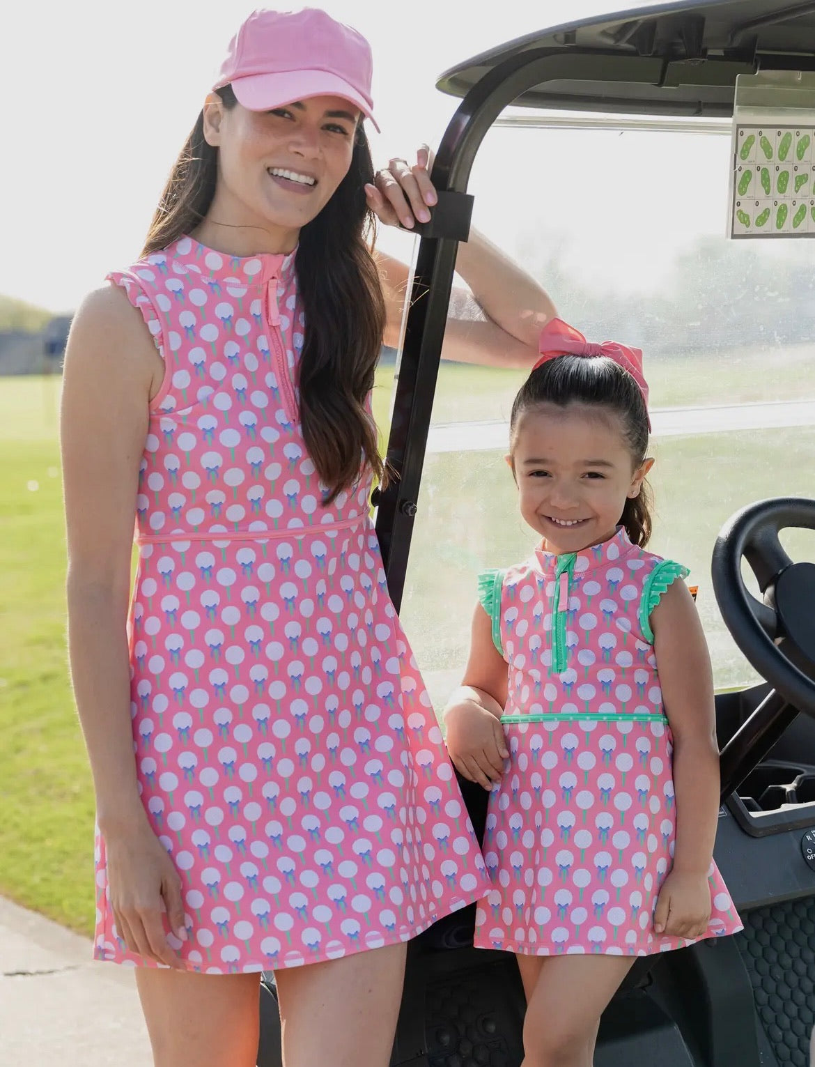 Pink Tee Time Dress & Bike Short Set