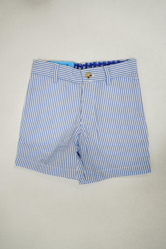 Blue Stripe Seersucker- Pete Short