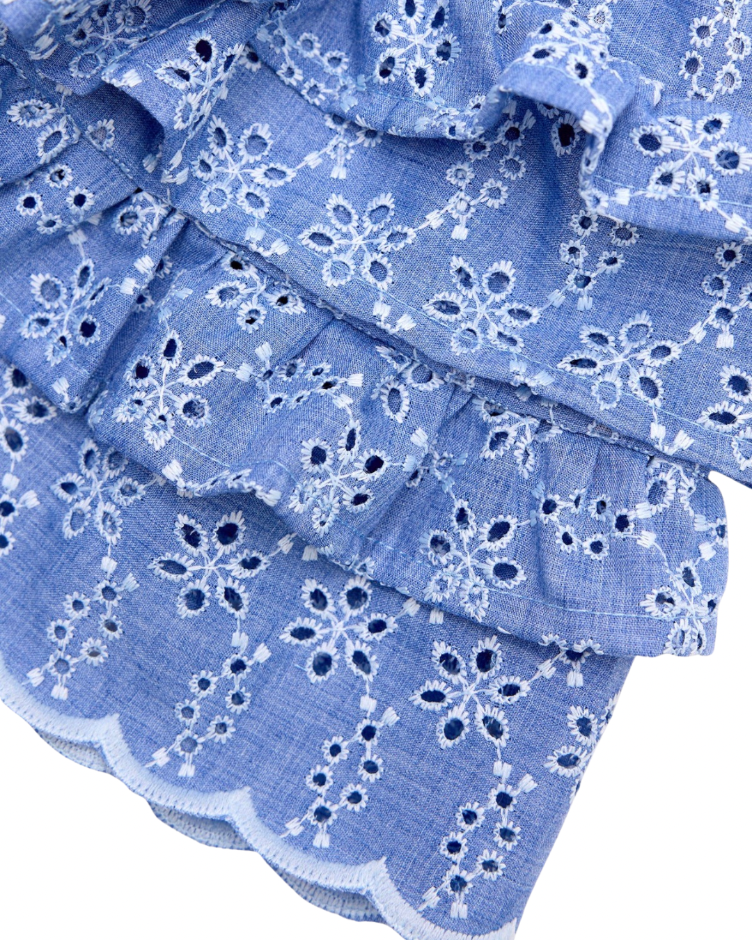 Poppi Set - Blue Denim Eyelet