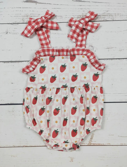 Checkered Strawberry Bubble