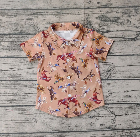 Bucking Horse Button Up Shirt