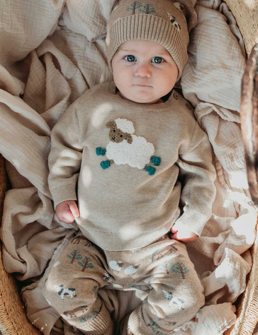 On The Farm Sweater - Almond