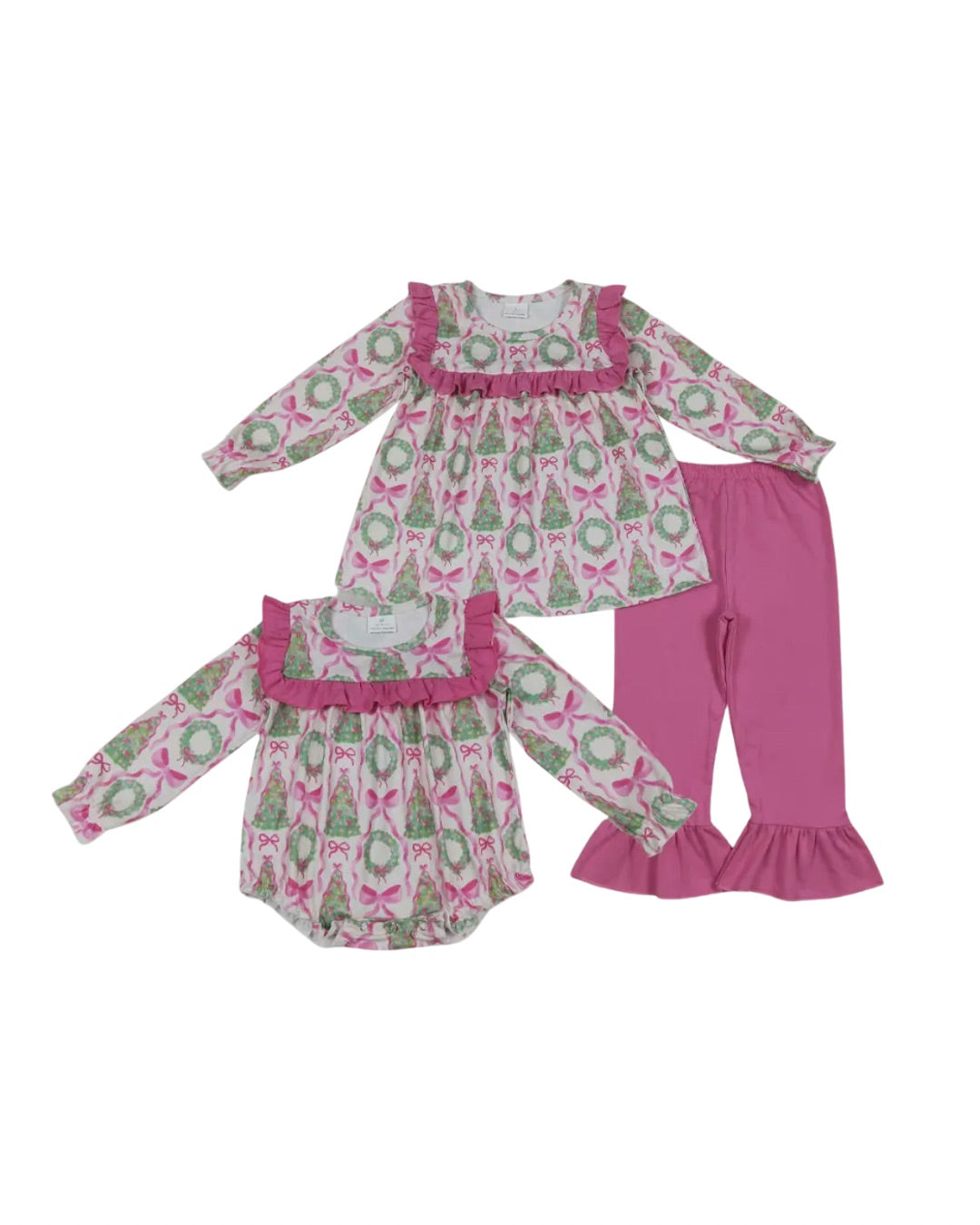 Christmas Wreath and Bows Set