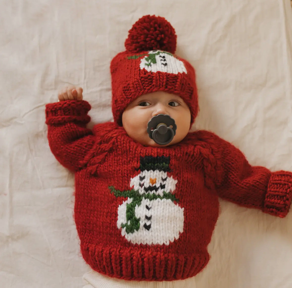 Frosty Snowman Ruby Sweater
