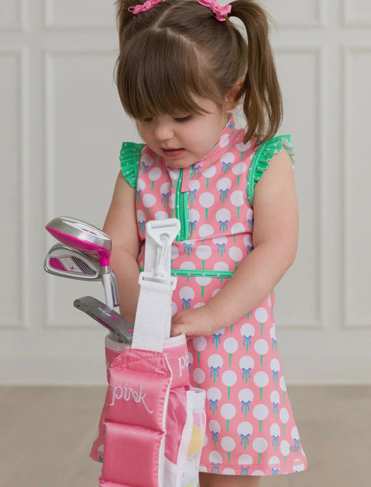 Pink Tee Time Dress & Bike Short Set