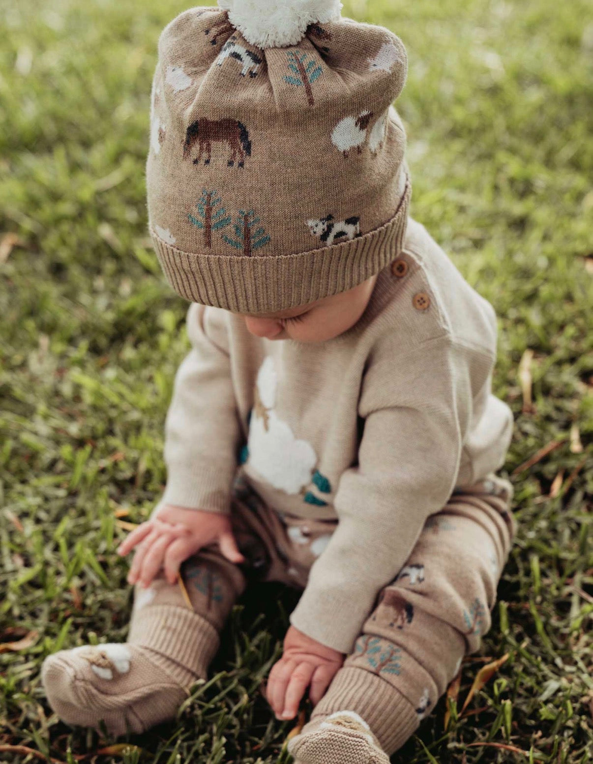 On The Farm- Jacquard Leggings