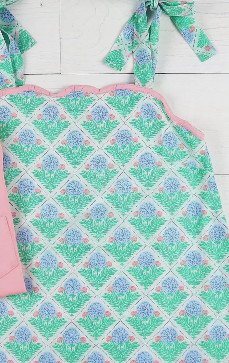 Blossoms Scallop Dress