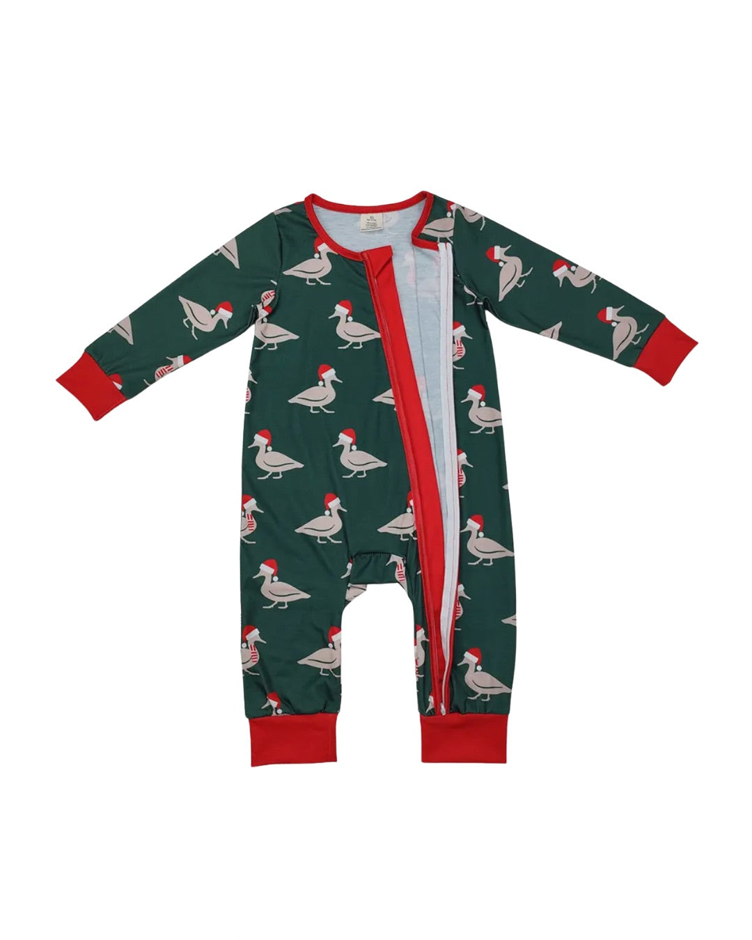 Christmas Ducks Zip Romper
