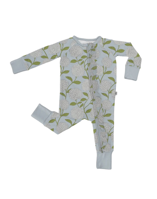 Hydrangeas Zip Pajamas