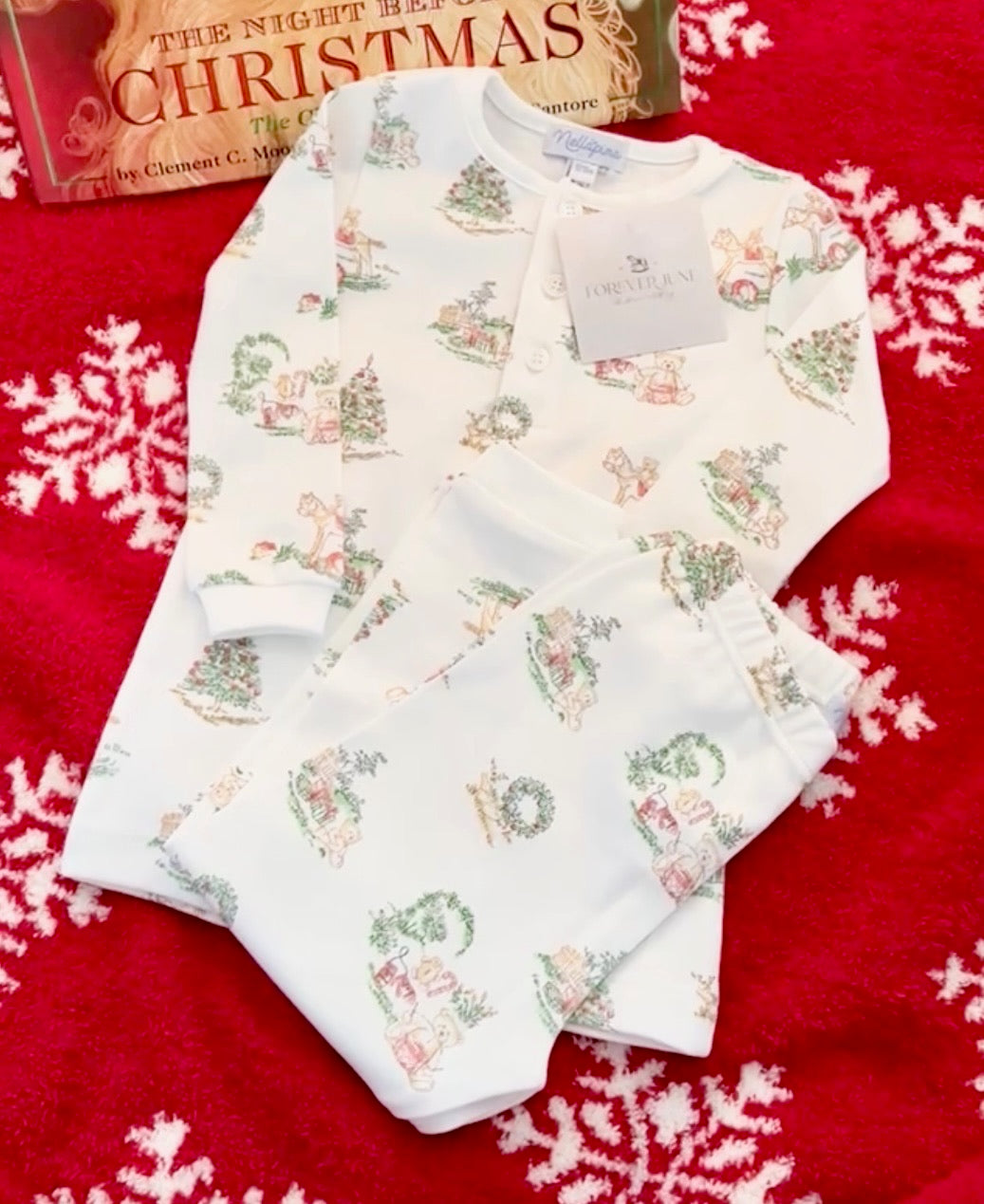 Christmas Toile Pajamas