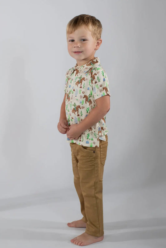Saddle Up, Cowboy Toile SS Shirt