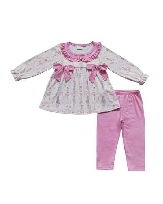 Pink Nutcracker Christmas Pant Set