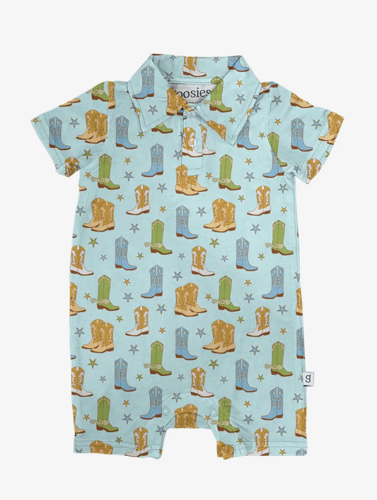 Cowboy Boots & Stars Shortall