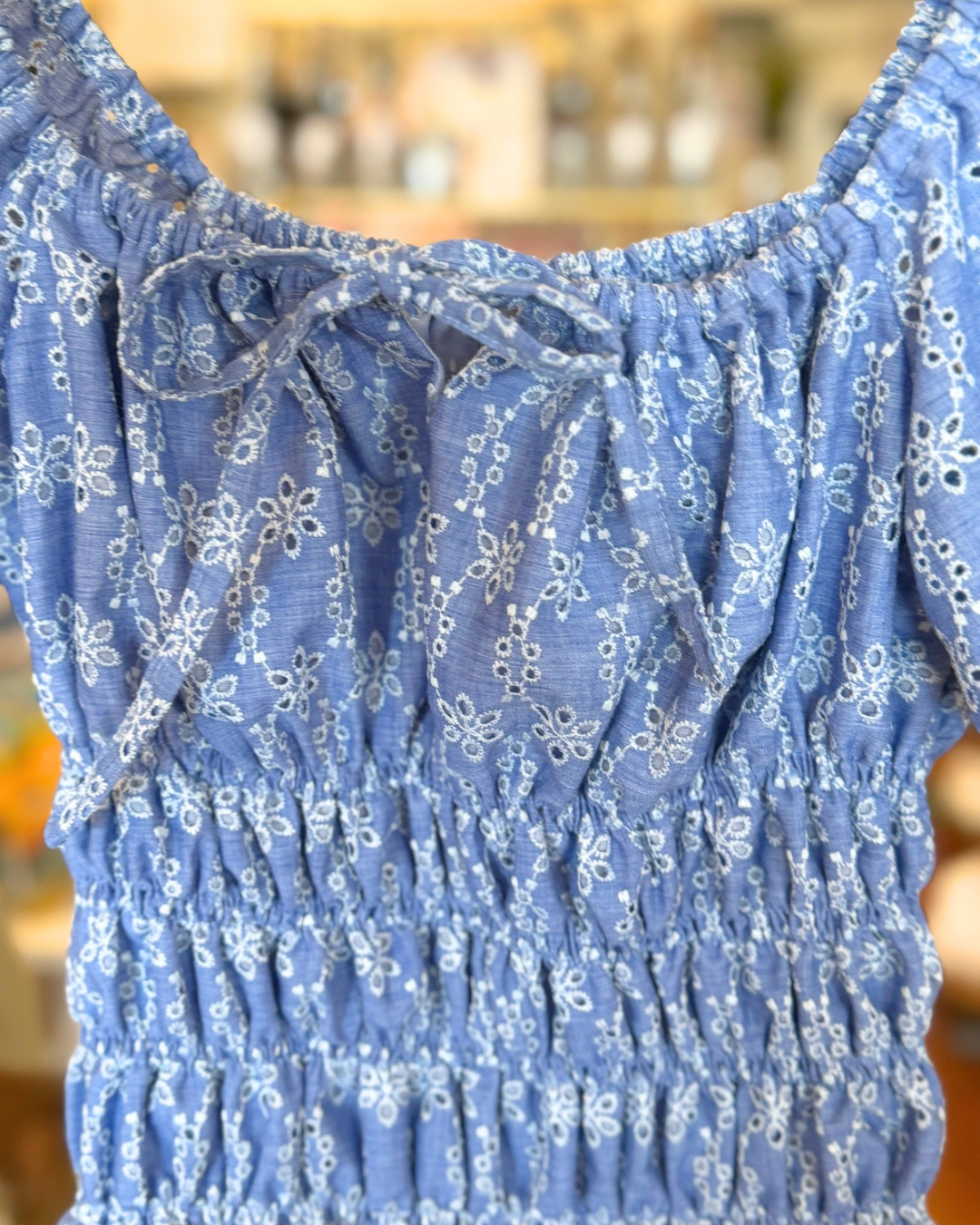 Poppi Set - Blue Denim Eyelet