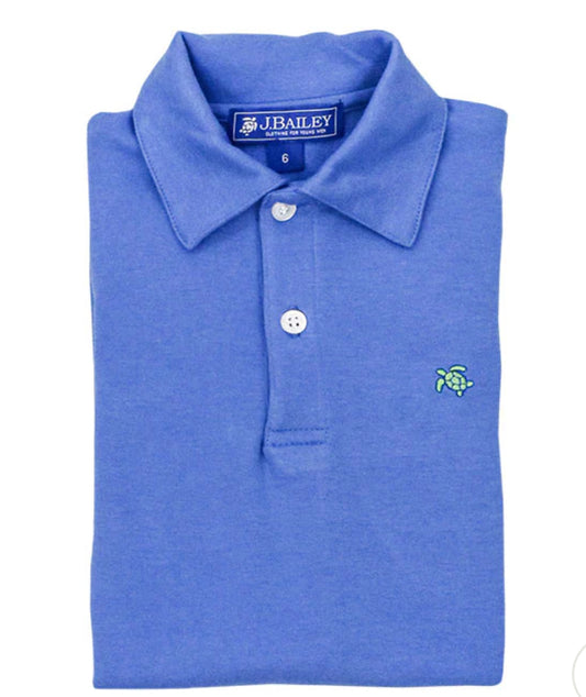 Dusk Blue- Henry Short Sleeve Polo