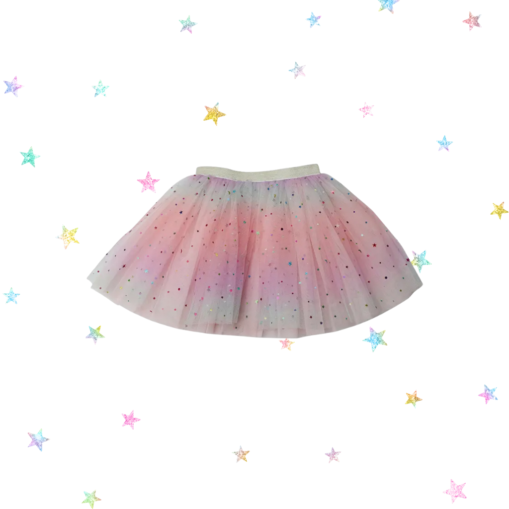 Cotton Candy Moon and Stars Tutu